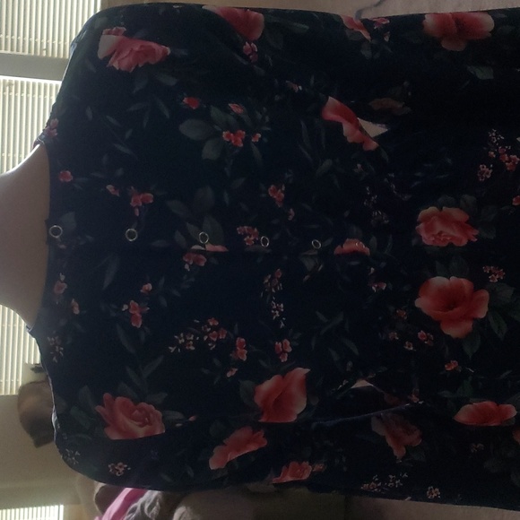 Peyton Bre 16 or woman's size 4 elaborate bell sleeves blue romper vibrant - Picture 7 of 11